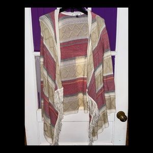 Aztec print cardigan